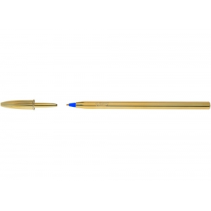 BIC ΣΤΥΛΟ CRISTAL SHINE ΧΡΥΣΟ 1mm ΜΠΛΕ ΓΡΑΦΗΣ