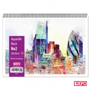 Μπλοκ Ακουαρέλας +EFO  Νο2 20x30εκ