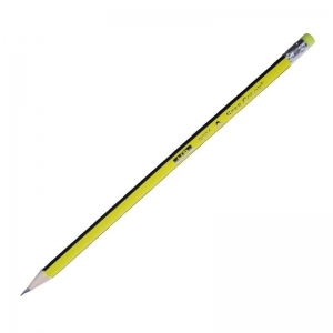 Μολύβι τριγωνικό Star Color 9001 HB με σβήστρα κίτρινο