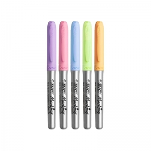 Μαρκαδόρος Bic ανεξίτηλος pastel pink flamingo