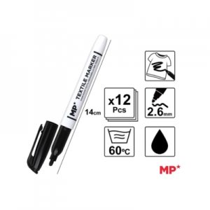 Μαρκαδόρος MP T-SHIRT 2.6 mm Μαύρο