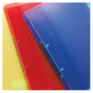 Ντοσιέ PP 25x32x4 2 Κρικ 4εκ Ράχη 5142 (Α4) Κόκκινο Διάφανο