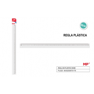 Χάρακας πλαστικός MP 50cm