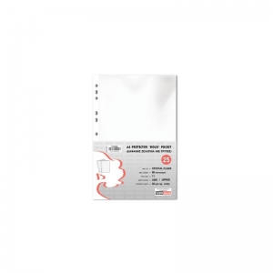 Ζελατίνα Α4 Typotrust με οπές Clear 60mic 25τεμ.