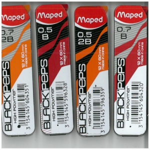 Μύτες Maped για μηχανικό μολύβι 0,7 2Β