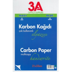 ARK ΧΑΡΤΙ ΚΑΡΜΠΟΝ ΜΠΛΕ 50ΦΥΛ.