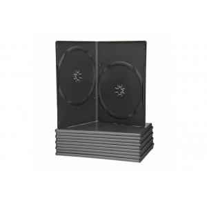 DVD Case Slim Μαύρη Διπλή (9mm)