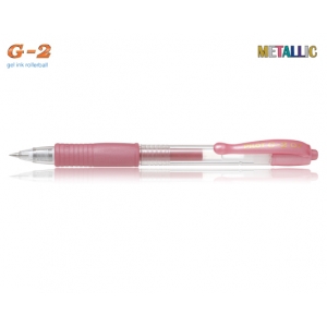 PILOT ΣΤΥΛΟ G-2 0.7mm  ΡΟΖ ΜΕΤΑΛΛΙΚΟ