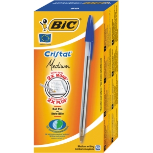 BIC ΣΤΥΛΟ CRISTAL MED ΜΠΛΕ
