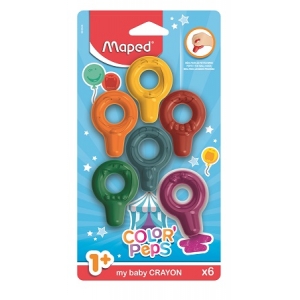 ΚΗΡΟΜΠΟΓΙΕΣ MAPED ΡLΑSΤΙCLΕΑΝ BABY CRAYONS X6 ΤΕΜΑΧΙΑ