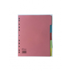 Lands Διαχωριστικά χάρτινα A4 - 5 θέσεων χρωματιστά