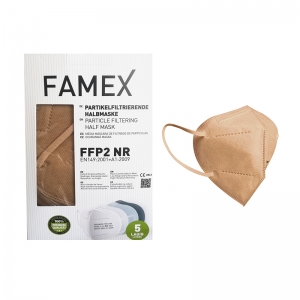 Famex Μάσκα Υψηλής Προστασίας ΚΑΦΕ FFP2 PFE?95% 10τμχ