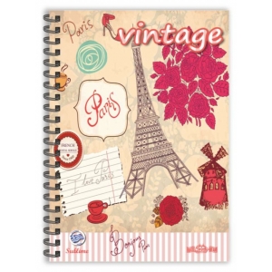 ΑΙΓΑΙΟ PARIS ΤΕΤΡΑΔΙΟ ΣΠΙΡΑΛ 17x25 4Θ