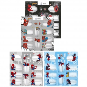 ΕΤΙΚΕΤΕΣ SPIDERMAN ΣΕΤ=2 ΦΥΛΛΑ ΕΠΙ 12ΤΕΜ ΣΕΤ=20x20cm