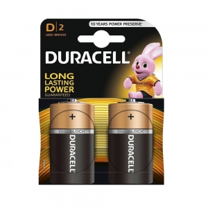 Duracell Αλκαλικές Μπαταρίες D 1.5V 2τμχ (DDLR20)