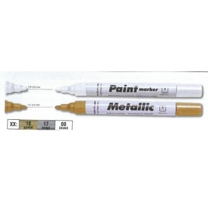 Centropen μαρκαδόρος ανεξίτηλος μεταλλικός λευκός 1,5-2,5mm