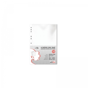 Ζελατίνα Α4 Typotrust με οπές Clear 40mic 10τεμ