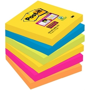 ΧΑΡΤΑΚΙΑ POST IT 3Μ 654 6SS RIO COL. S.S.76x76( 90φ) 6 ΧΡΩΜΑΤΑ