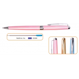 ΣTYΛO BALL PEN CENTRUM CORAL 0.7 MM