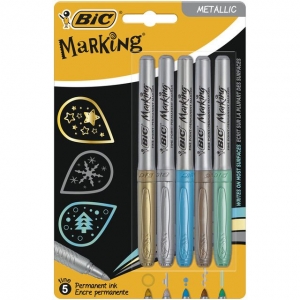 Μαρκαδόρος Bic ανεξίτηλος μεταλλικό bronze τεμάχιο