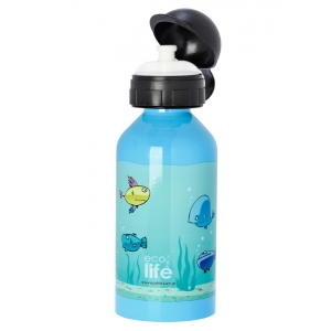 Ecolife Μεταλλικό μπουκάλι παιδικό Fish 500ml