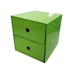 Next συρταριέρα με 2 συρτάρια Πράσινη Υ22x23x21εκ.