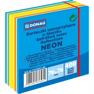 ΚΥΒΟΣ DΟΝΑU ΝΕΟΝ 400ΦΥΛΛΑ 76Χ76 MIX ΜΠΛΕ
