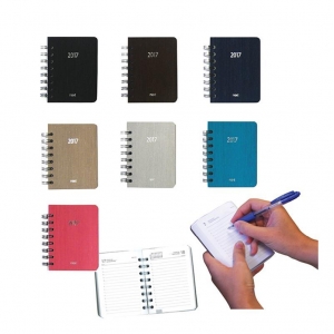 Next ημερολόγιο ημερήσιο σπιράλ fabric 8x12εκ. μίνι