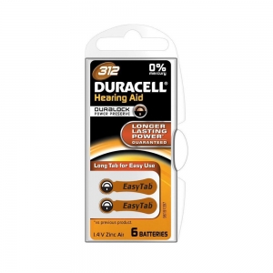 Duracell Activair Μπαταρίες Ακουστικών Βαρηκοΐας 312 1.4V 6τμχ (ACA312MF)