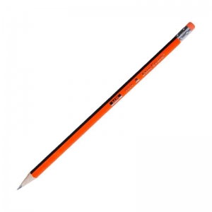 Μολύβι τριγωνικό Star Color 9001 HB με σβήστρα πορτοκαλί