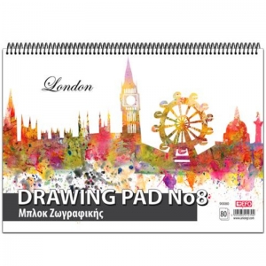 Μπλοκ Ζωγραφικής + EFO Α4 Νο 8 80Φ City