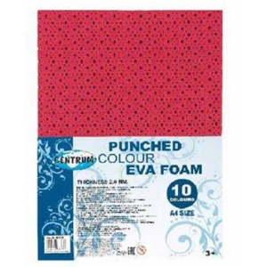 Σετ 10 χρωμάτων  Α4 αφρώδη διάτρητα Centrum