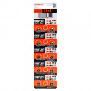 Maxell L736F/AG3/192 Αλκαλικές Μπαταρίες Ρολογιών LR41 1.5V 10τμχ (23488785)