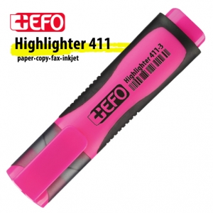Μαρκαδόρος Υπογράμμισης +Efo 411-3 Ροζ