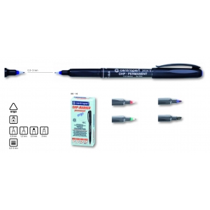 Centropen μαρκαδόρος ανεξίτηλος μαύρο medium 1mm