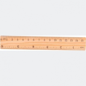 Χάρακας Ξύλινος Centrum 15cm