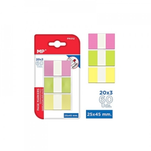 Σελιδοδείκτης MP 25x45mm 3 χρώματα x 20φ.