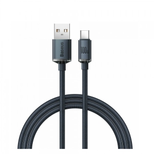 Baseus Type-C Crystal Shine series fast charging data cable 100W 1.2m Black (CAJY000401)