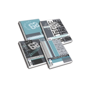 ΣΠΙΡΑΛ SUPER UNIVERSITY17Χ25 4Θ ΔΙΑΦΑΝΟ ΕΞΩΦΥΛΛΟ Ν124