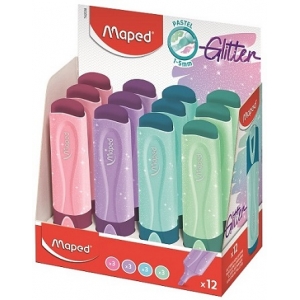 ΜΑΡΚΑΔΟΡΟΙ MAPED ΥΠΟΓΡΑΜΜΙΣΗΣ FLUO PEPS PASTEL GLITTER