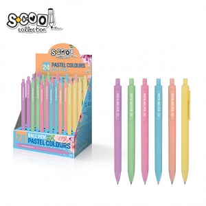 ΣΤΥΛΟ SCOOL PASTEL COLORS CLICK 1.0mm ΜΠΛΕ ΓΡΑΦΗΣ