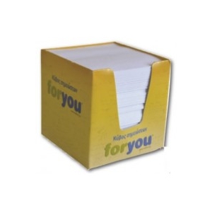 ΚΥΒΟΣ ΣΗΜΕΙΩΣΕΩΝ ΛΕΥΚΟΣ 800 ΦΥΛΛΑ 80gr C001 FOR YOU