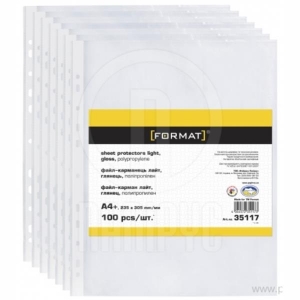 ΖΕΛΑΤΙΝΕΣ FORMAT ΚΡΙΚ 100τεμ. CLEAR ECONOMY 235χ305mm