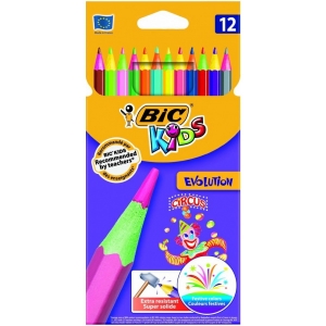 BIC KIDS EVOLUTION ΞΥΛΟΜΠΟΓΙΕΣ CIRCUS 12 COLOURS