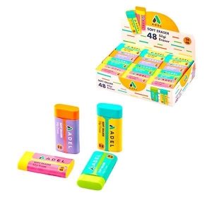 Adel σβήστρα Soft 2B/4B, 4 χρώματα