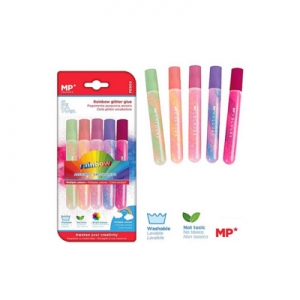 Κόλλα Glitter MP 10gr 5 χρωμάτων (Blister) “RAINBOW”