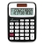 MediaRange Κομπιουτεράκι Compact calculator with 10-digit LCD, solar and battey-powered, black/white